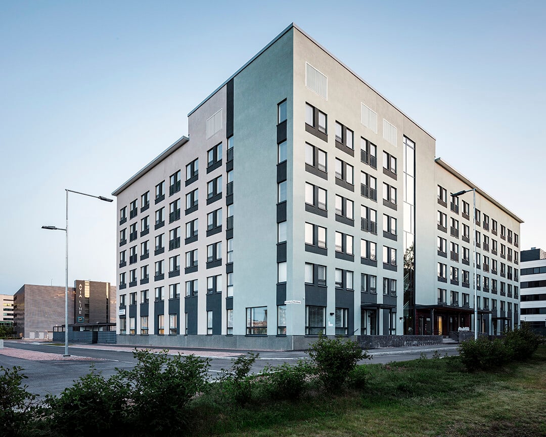 Elämänkaarikodit, facade view. Photo: Kuvio.