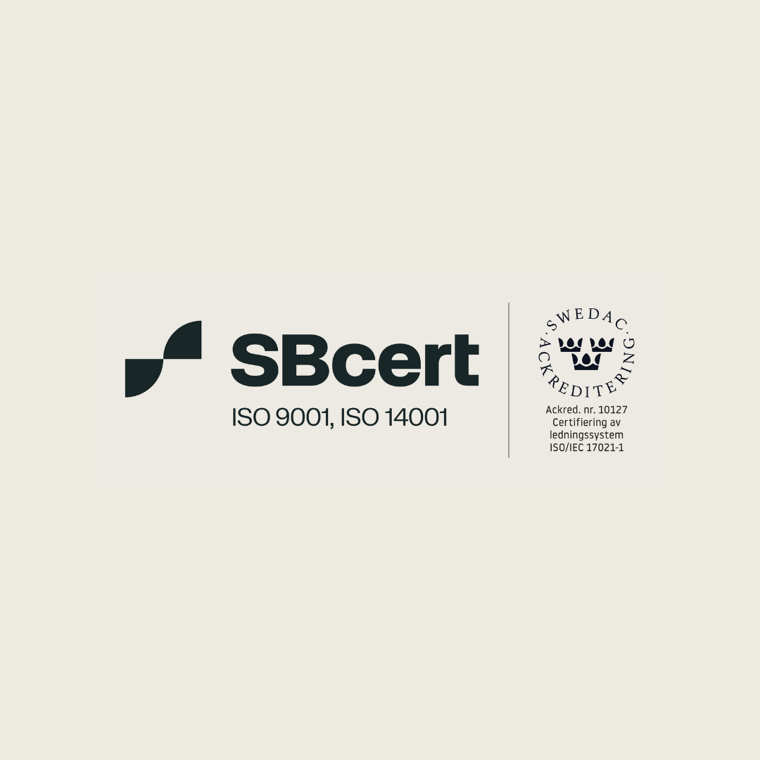 SBcert ISO 9001, ISO 14001