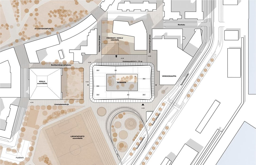 Bunkkeri hybrid, site plan
