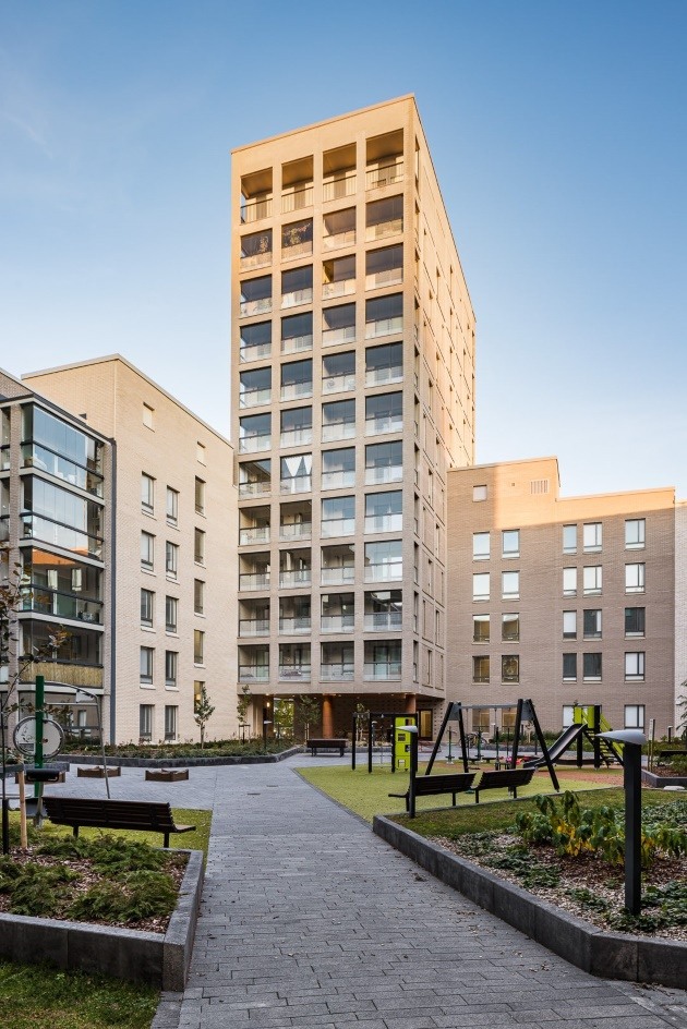 Dygden City Block, facade. Photo: Kuvio