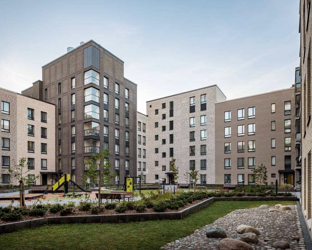 Dygden City Block, courtyard view. Photo: Kuvio