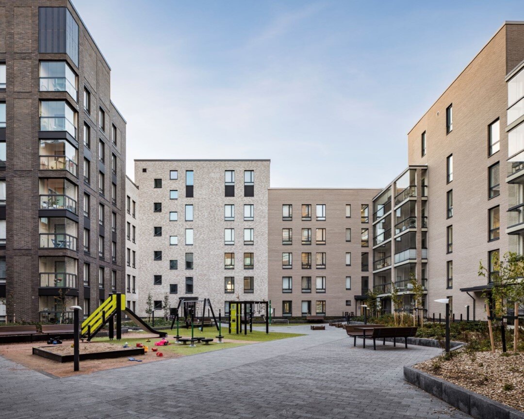 Dygden City Block, courtyard view. Photo: Kuvio