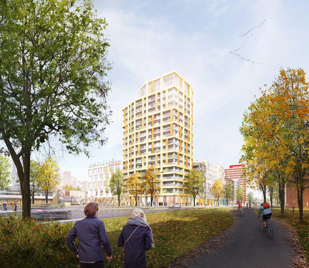 Myyrmäki Centre, block a view.