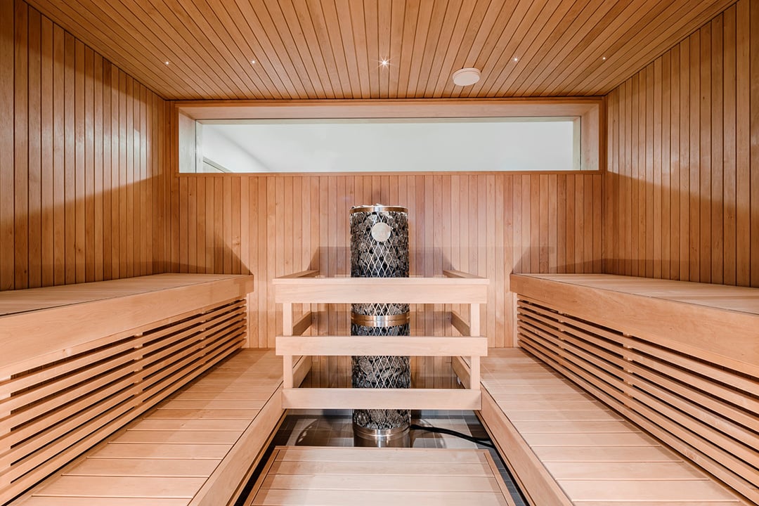 Villa K, sauna view. Photo: Kuvio