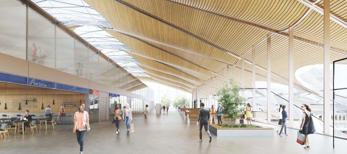 Vilnius Railway Station Complex, canopy.
