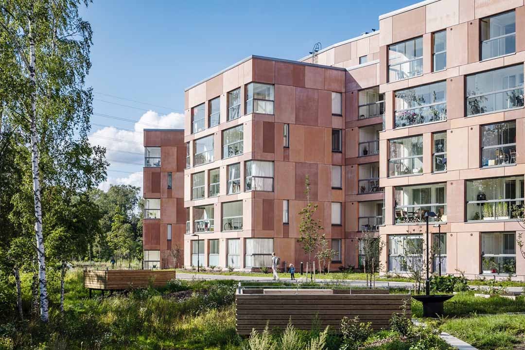 Isonpellontie 4-6 Housing, courtyard view2. Photo: Kuvio