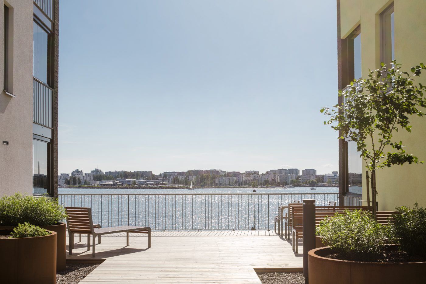 Komapssi and Loisto, view from courtyar. Photo: Kuvio