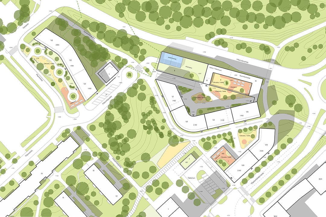 Maininkipuisto, sitemap, Espoo, Finland.