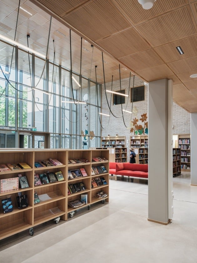 Monitoimitalo Riimi, Library. Photo: Kuvio