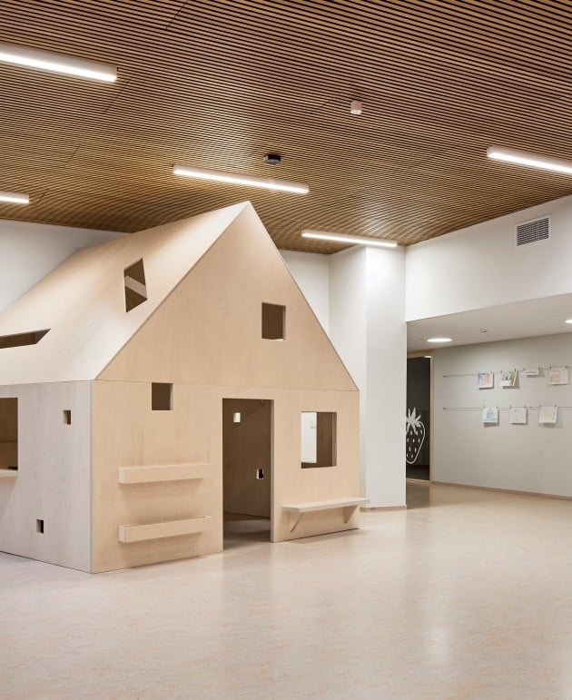 Maasikas Daycare, interior view. Photos: Mikko Ala-Peijari
