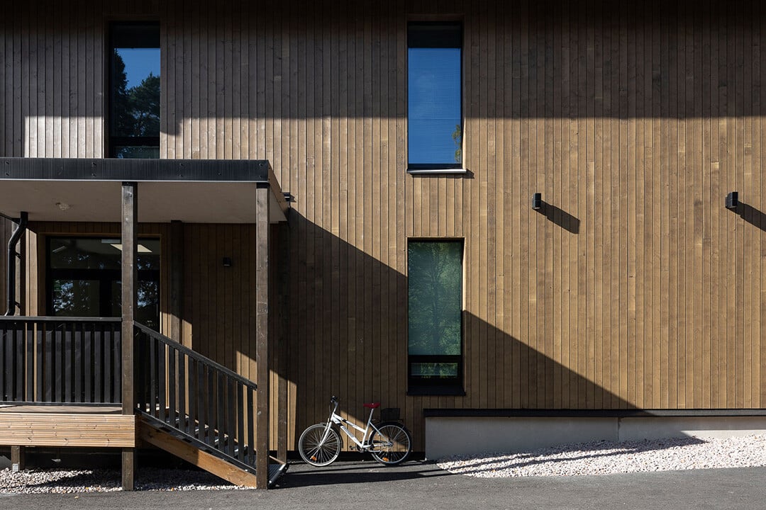 Parola school, close up facade view. Photo: Tapio Koivula