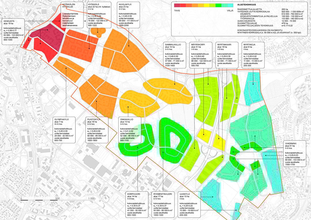 Rykmentinpuisto Urban Plan, Hyrylä, Tuusula, Finland.