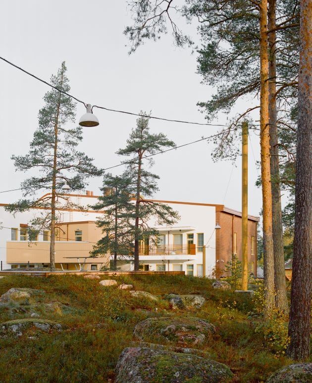 Viherkallio daycare, exterior and yard view. Photo: Kalle Kouhia
